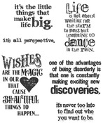 Good Thoughts - Tim Holtz Cling Rubber Stamp Set 7"X8.5"