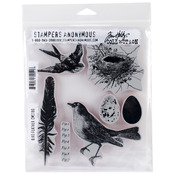 Bird Feather - Tim Holtz Cling Rubber Stamp Set 7"X8.5"
