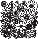 Flower Frenzy - Crafter's Workshop Template 12"X12"