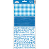 Blue Jean - Teensy Type Cardstock Alphabet Stickers