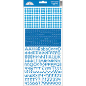 Blue Jean - Teensy Type Cardstock Alphabet Stickers