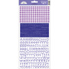 Lilac - Teensy Type Cardstock Alphabet Stickers
