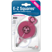 Permanent, Use In 12066 - Scrapbook Adhesives E-Z Squares Refill 650/Pkg