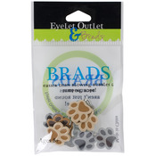 Paws - Eyelet Outlet Shape Brads 12/Pkg