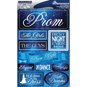 Prom - Signature Dimensional Stickers 4.5"X6" Sheet