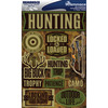 Hunting - Signature Dimensional Stickers 4.5"X6" Sheet