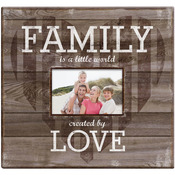 Family Love Post Bound Scrapbook W/Window 12"X12"