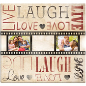 Live Laugh Love Film Strip Post Bound Scrapbook 12"X12"-