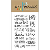 Sentiment Sampler - Paper Smooches Clear Stamps