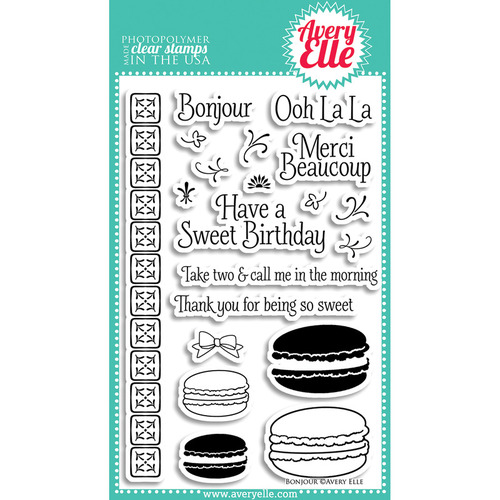 Avery Elle Clear Stamp Set 4 inch X6 inch More Sentiments