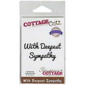 With Deepest Sympathy Expressions Die - CottageCutz