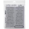 Simple Sayings - Tim Holtz Cling Rubber Stamp Set 7"X8.5"