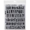 Worn Text - Tim Holtz Cling Rubber Stamp Set 7"X8.5"