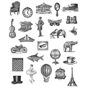 Tiny Things - Tim Holtz Cling Rubber Stamp Set - Stampers Anonymous