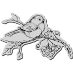 Snow Bird - Stampendous Christmas Cling Rubber Stamp