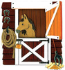 Horse In Stable - Jolee's By You Dimensional Embellishments 4"X4" Sheet