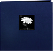 Regal Navy - Book Cloth Cover Post Bound Album 12"X12"
