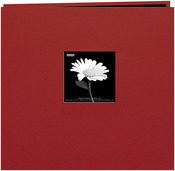 Burgundy - Book Cloth Cover Post Bound Album 12"X12"