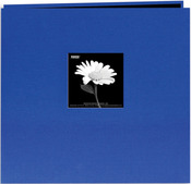 Cobalt Blue - Book Cloth Cover Post Bound Album 12"X12"
