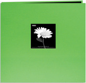 Citrus Green - Book Cloth Cover Post Bound Album 12"X12"