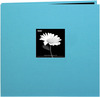 Turquoise Blue - Book Cloth Cover Post Bound Album 8"X8"