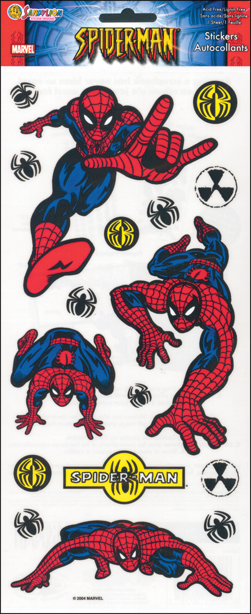 Sandylion > Accents - Sandylion Spider-Man Stickers: Stickers Galore