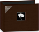 Brown - Fabric 3-Ring Binder Album 12"X12"