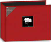 Red - Fabric 3-Ring Binder Album 12"X12"