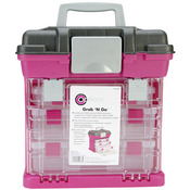 Grab'n Go 3-By Rack System - Magenta/Sparkle Gray - Creative Options