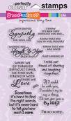Sincere Sentiments - Stampendous Perfectly Clear Stamps