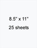 Coconut Swirl/Smoothies 25 Pack Cardstock 8.5"X11" - Bazzill