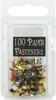 Round - Primary - Mini Painted Metal Paper Fasteners 3mm 100/Pkg