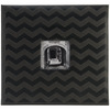 Black Chevron - Embossed Post Bound Scrapbook Album 12"X12"