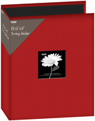 Red - Fabric 3-Ring Binder Album 8.5"X11"