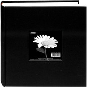 Deep Black - Cloth Photo Album W/Frame 9"X9"