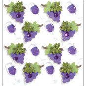 Wine Glasses & Grapes - Jolee's Mini Repeats Stickers