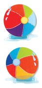 Beach Balls - Jolee's By You Dimensional Embellishments 2"X4" Sheet