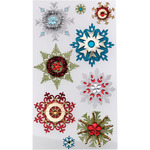 Embellished Snowflakes - Jolee's Christmas Stickers