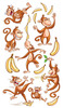 Dancing Monkeys Classic Stickers - Sticko Stickers