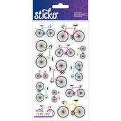 Colorful Bicycles Classic Stickers - Sticko Stickers
