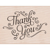 Thank You With Flourishes - Hero Arts Mounted Rubber Stamps