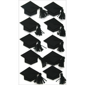 Black Graduation Caps - Jolee's Seasonal Stickers