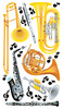 Wind Instruments - Sticko Classic Stickers