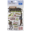 Beware Zombies - Paper House 3D Stickers