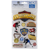 Wrestling - Paper House 3D Stickers