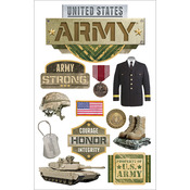 Army - Paper House 3D Stickers