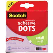 Small Craft .2" 300/Pkg - Scotch Permanent Adhesive Dots