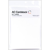White - American Crafts A7 Cards & Envelopes (5.25"X7.25") 12/Pkg