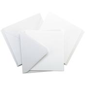 White - Kaisercraft Square Cards & Envelopes 5.5"X5.5" 10/Pkg