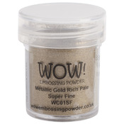 Gold Rich Pale - WOW! Embossing Powder Super Fine 15ml